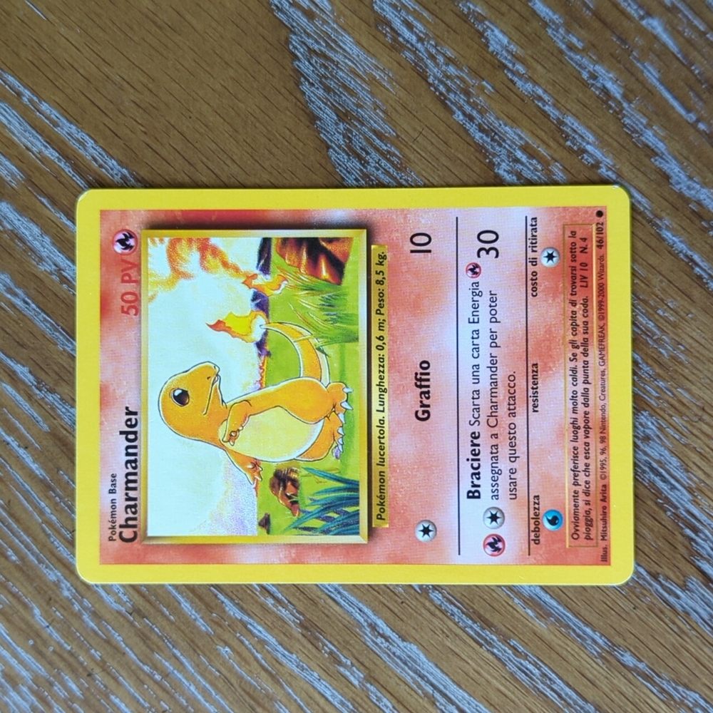 Italian Charmander Pokemon card
